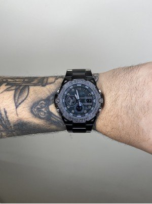 G-SHOCK GST STEEL PRETO